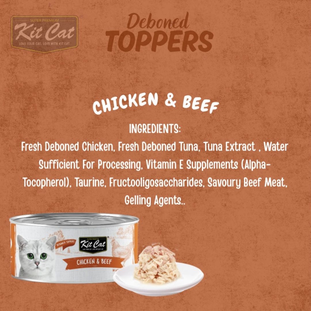 Kit Cat Deboned Toppers - Chicken Variants BUY 5 AND SAVE!