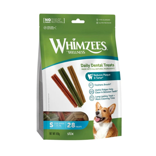 Whimzees Stix Small 28pc Assortment/Value Bag