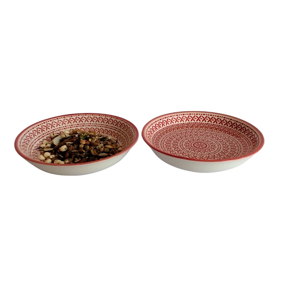 Small Animal Food & Water Bowls - Cinnamon & Sugar