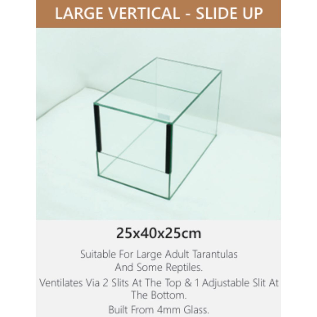 Large Vertical Slide-Up Terranium