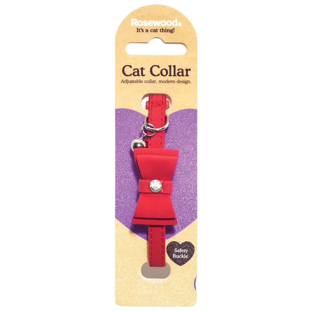 Rosewood Cat Collar Red Bow Tie