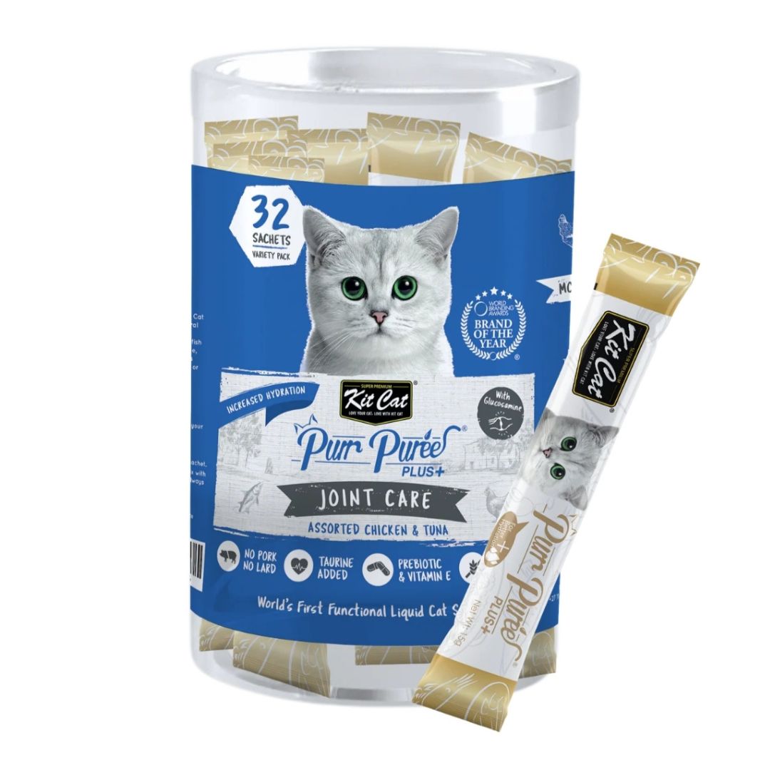 Kit Cat Purr Puree Plus+ Bulk Deal (15g x 32 sachets)