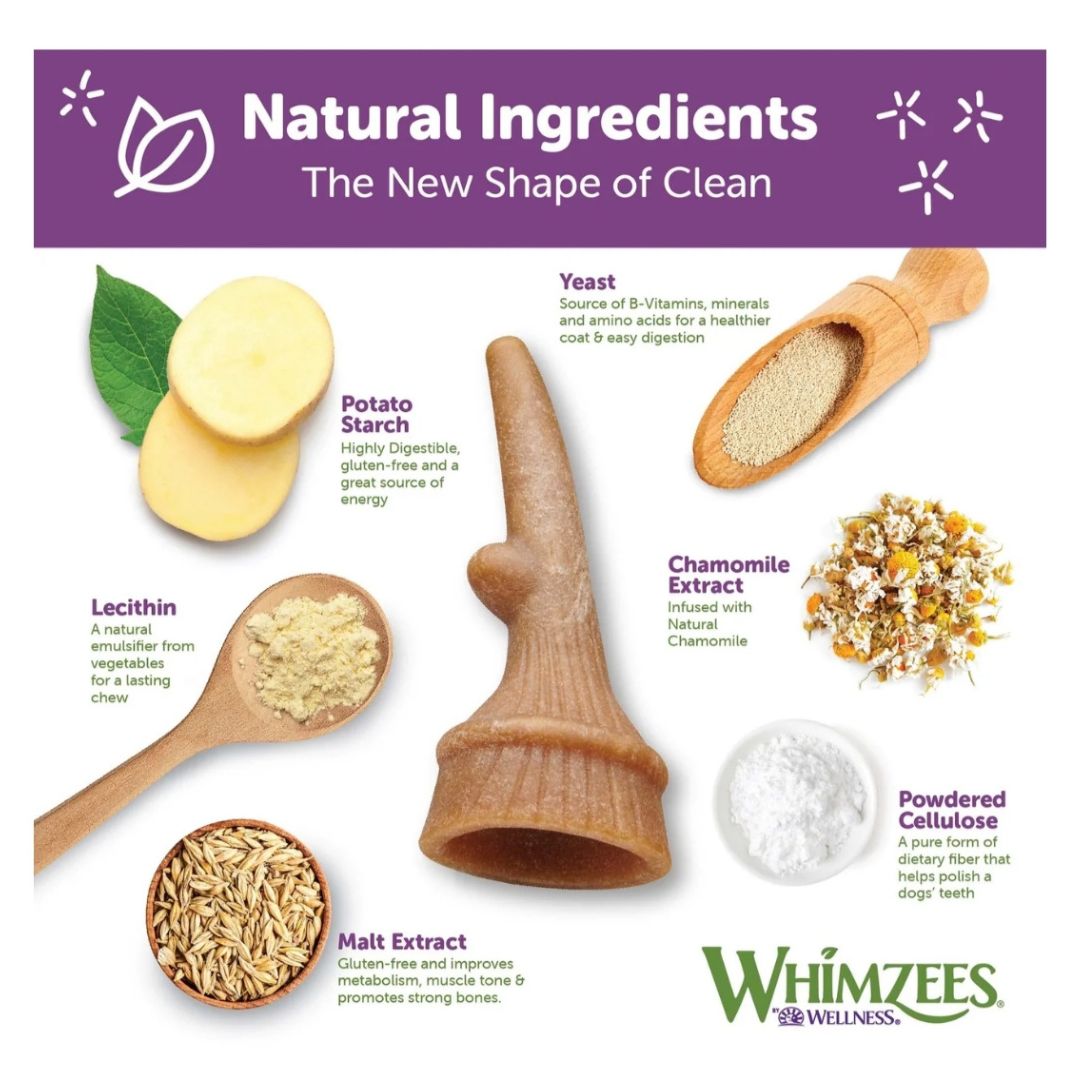 Whimzees Medium Antler Value Bag (12pc)