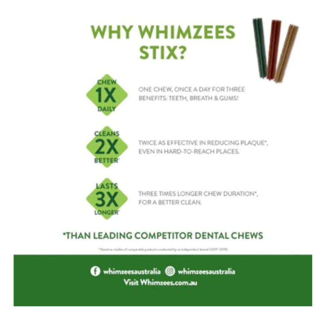 Whimzees Stix X-Large 30pcs Assortment/Display Box