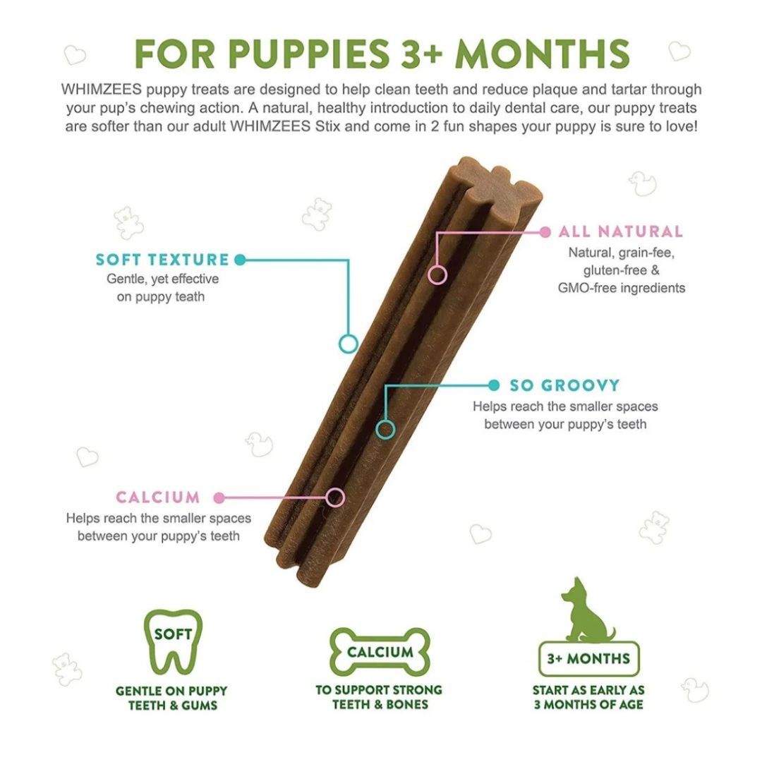 Whimzees Medium/Large Puppy Value Bag (14pc)