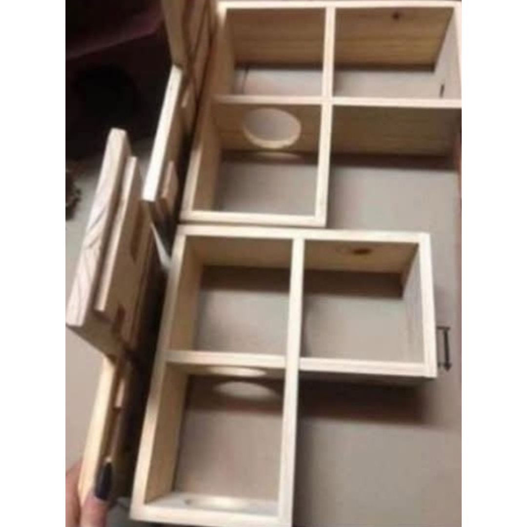 L-Shaped 3-Chamber Hide for Hamsters & Rats
