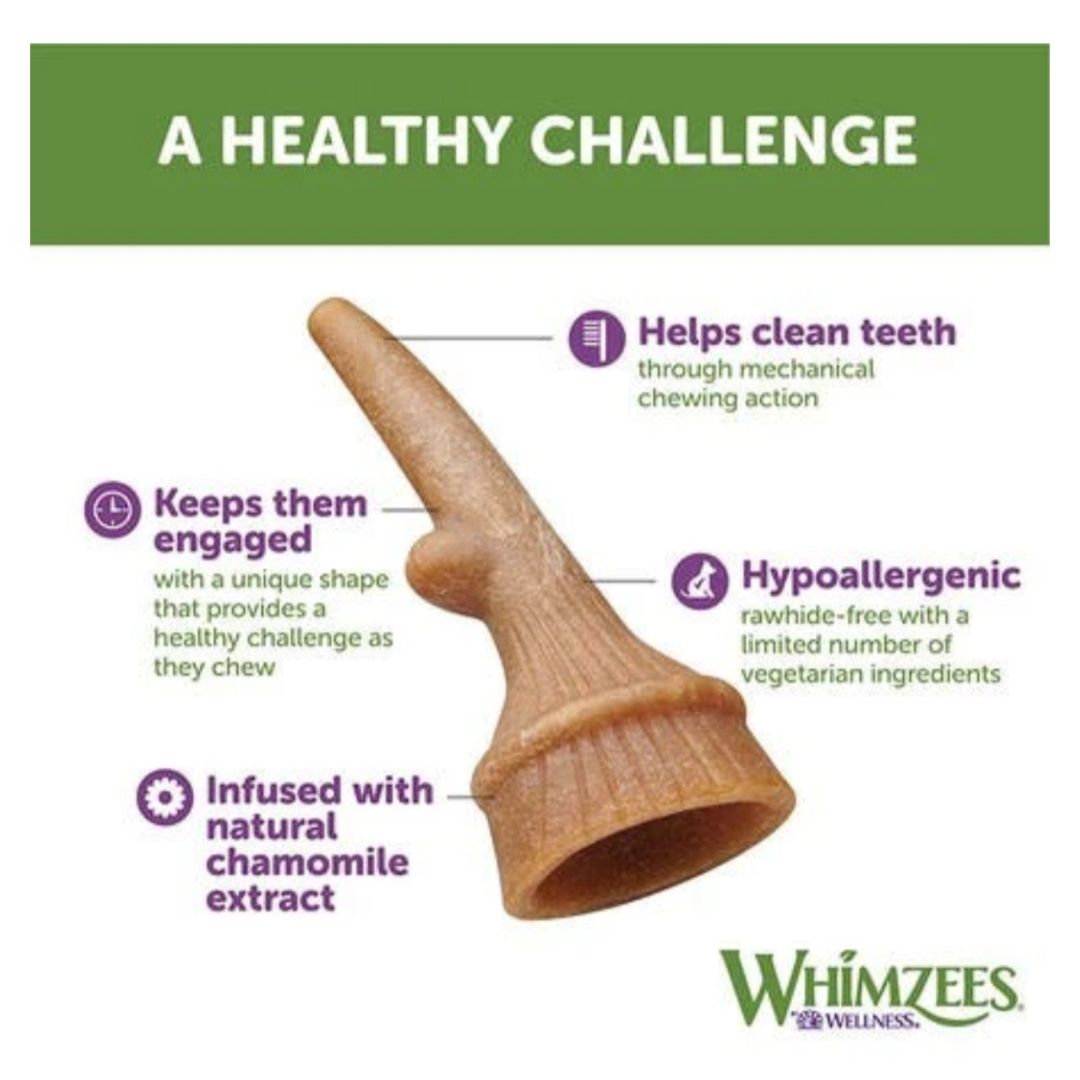 Whimzees Medium Antler Value Bag (12pc)
