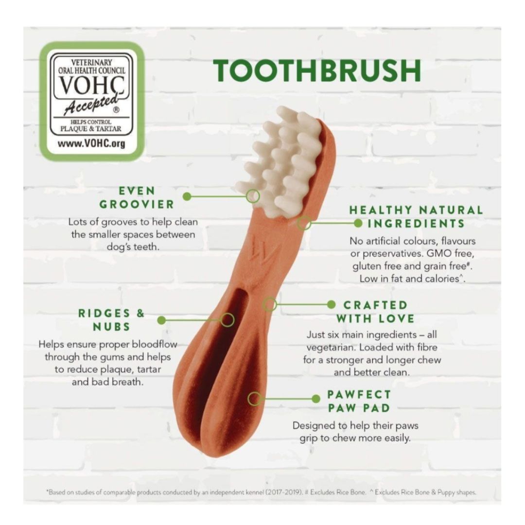 Whimzees Toothbrush X-Large 18pcs Assortment/Display Box