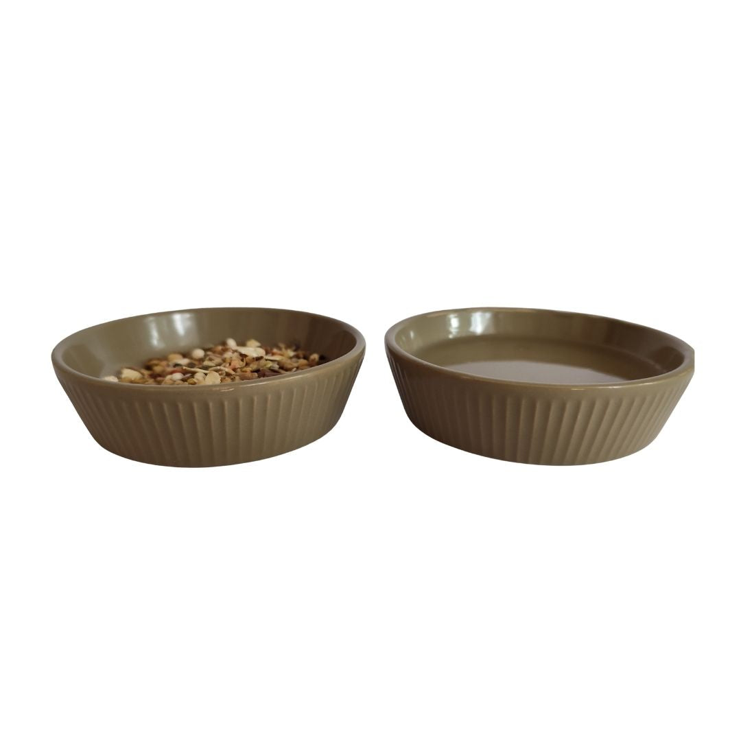 Small Animal Food & Water Bowls - Mud