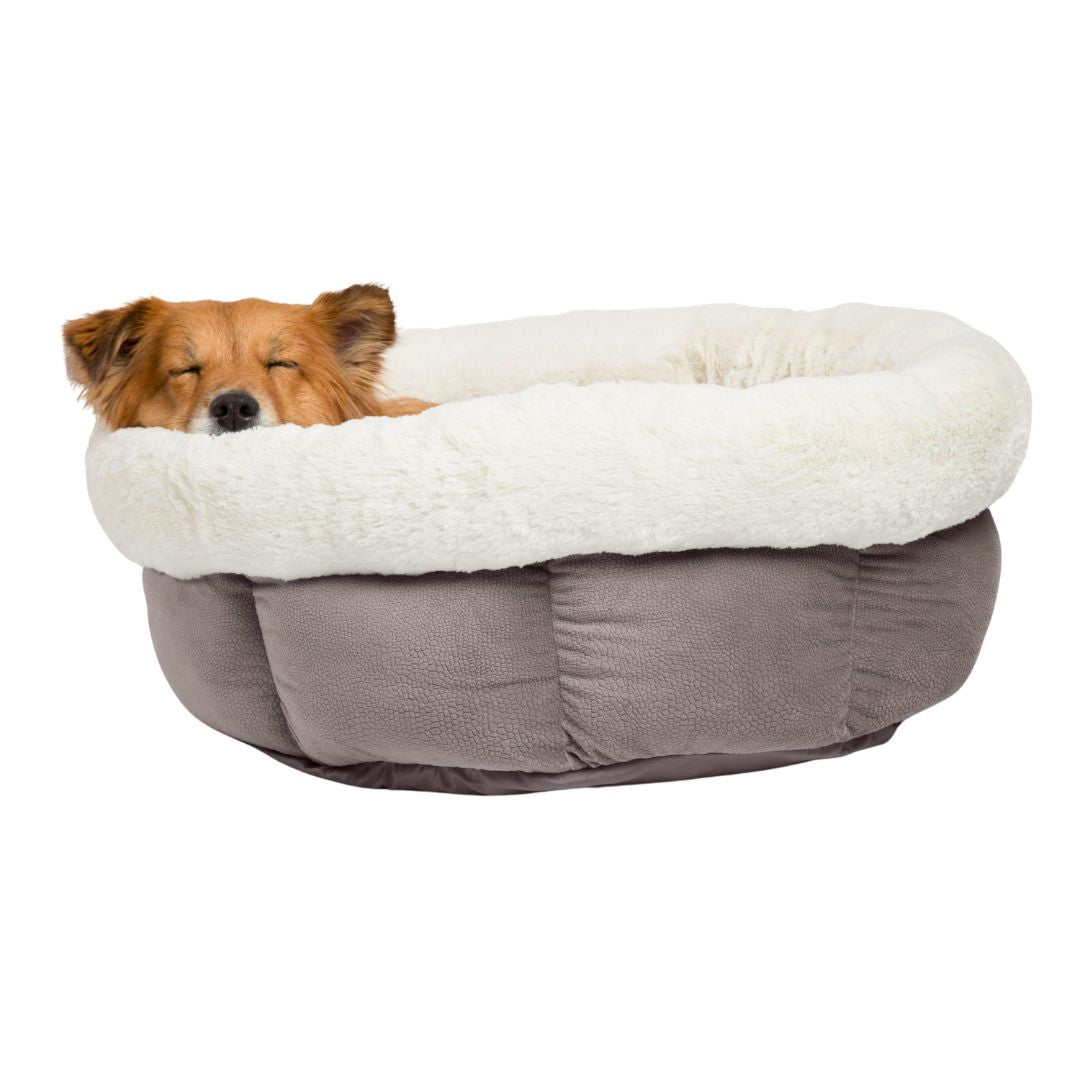 Best Friends by Sheri Cuddle Cup IIan Dog and Cat Bed Grey 1