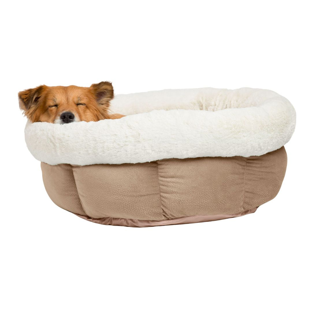 Best Friends by Sheri Cuddle Cup IIan Dog and Cat Bed Wheat 2