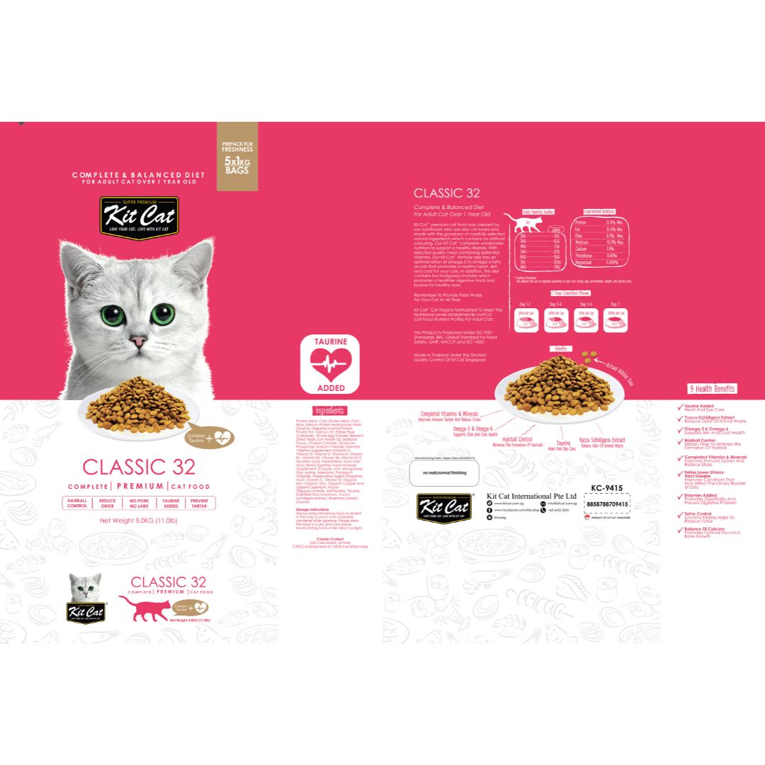 Kit Cat Classic 32 (Taurine Added)