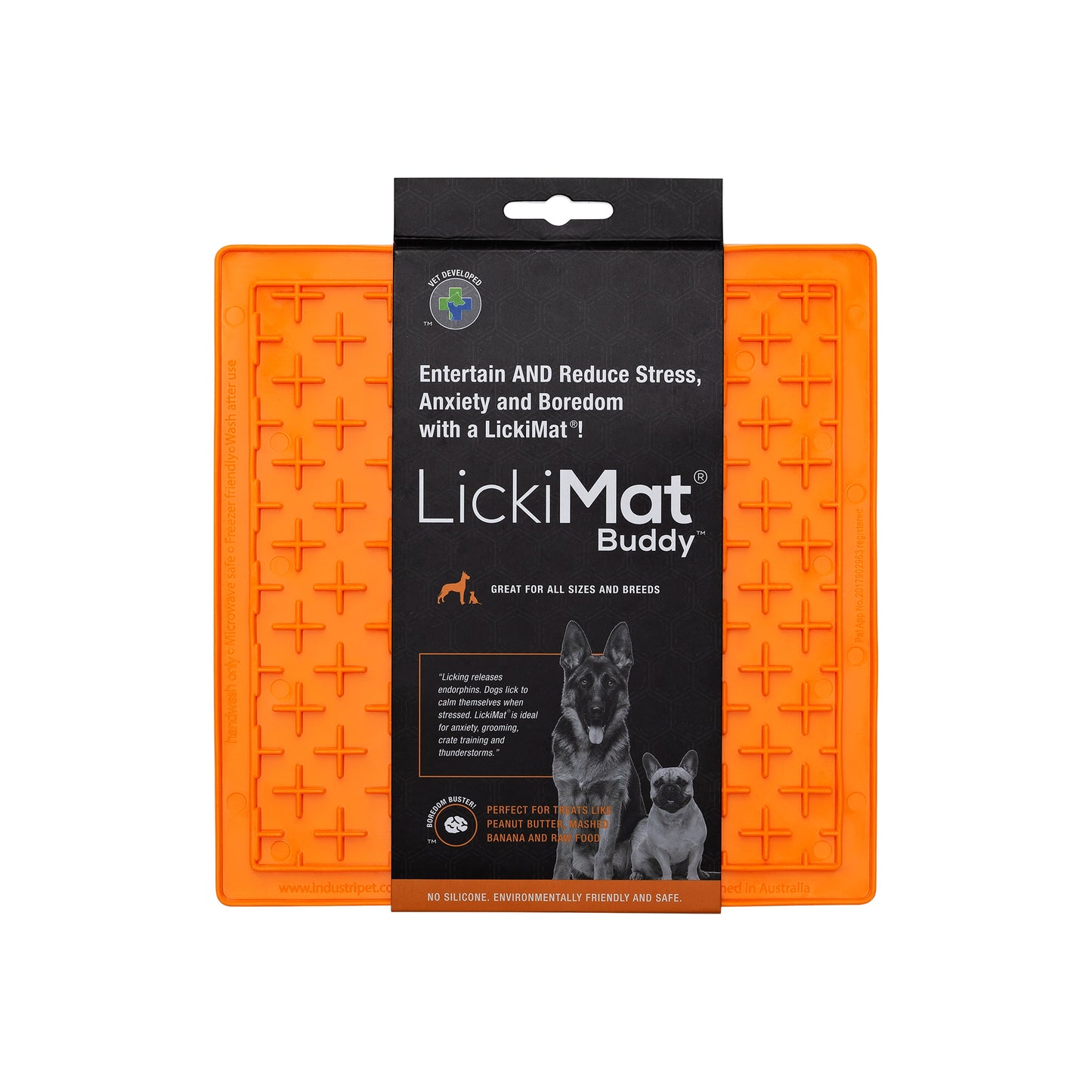 LickiMat Buddy for Dogs Orange
