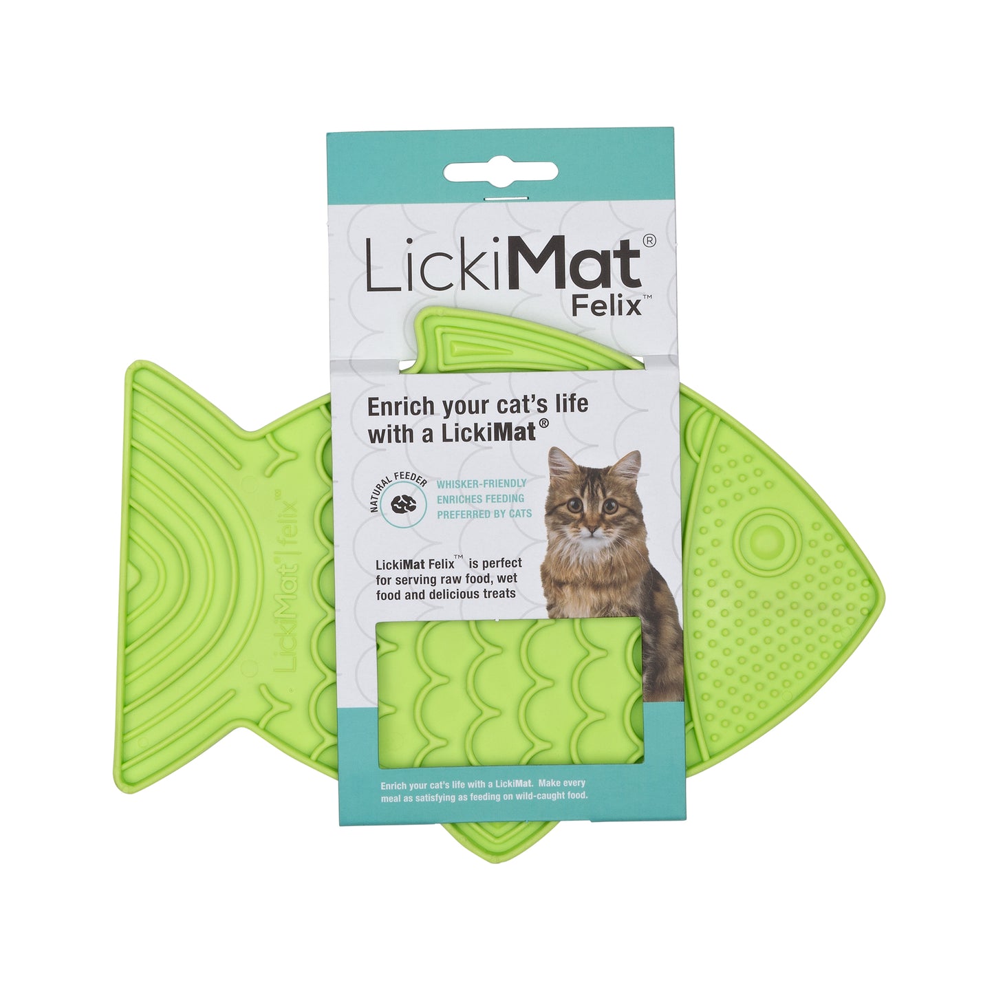 LickiMat Felix for Cats Green