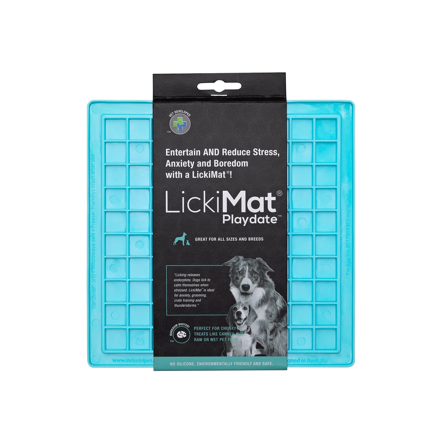 LickiMat Playdate for Dogs Turquoise