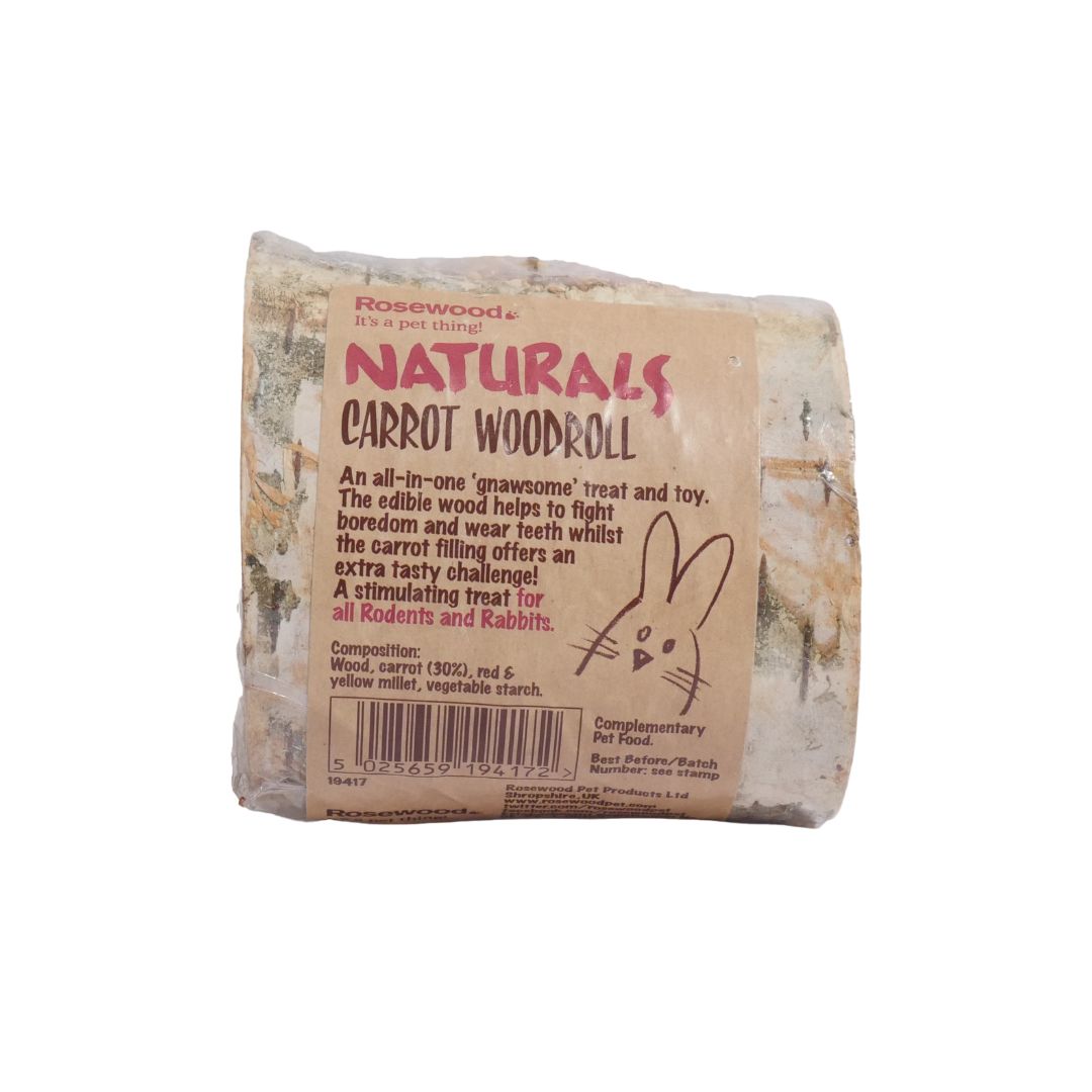 Naturals Nibble Woodroll-Carrot 180g