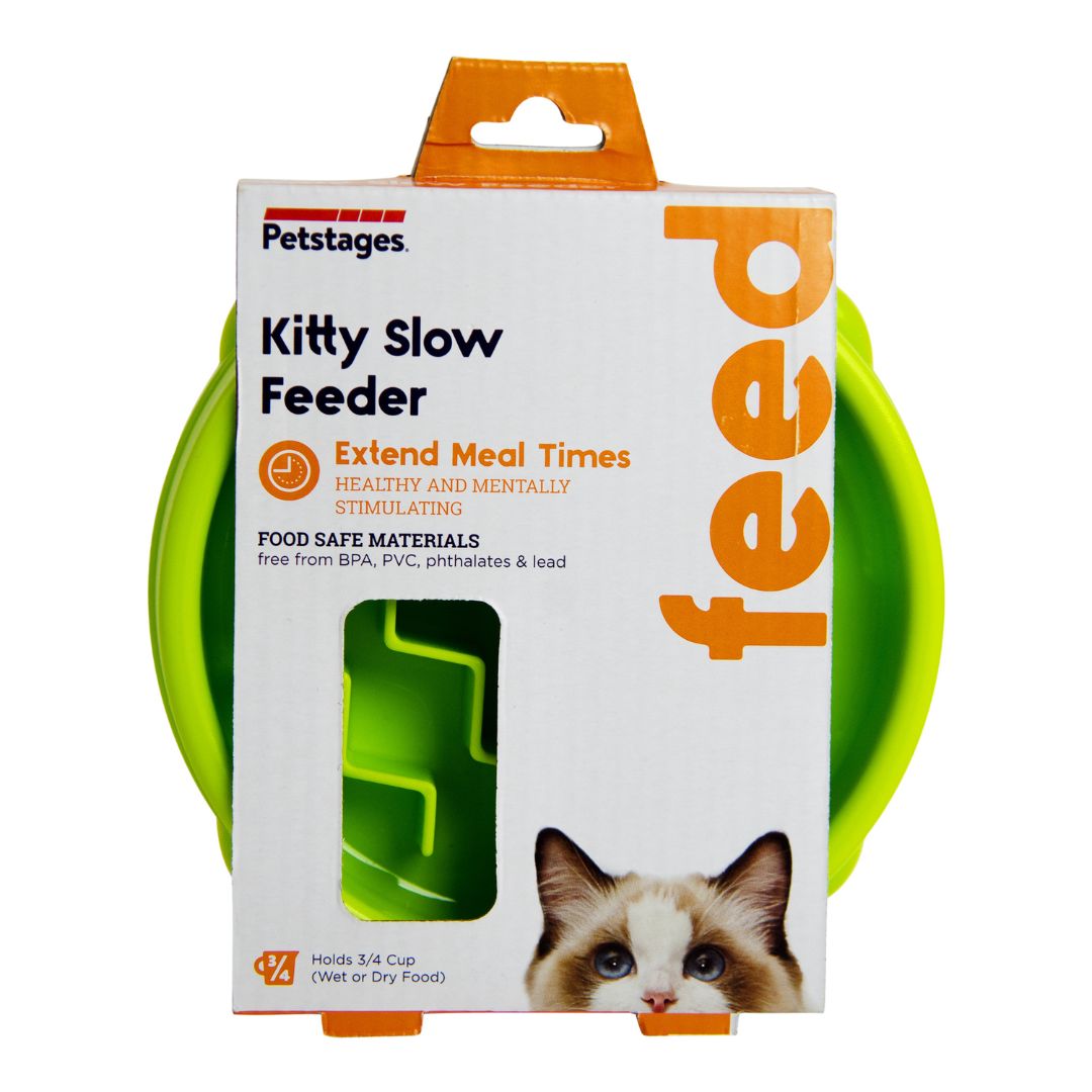 Outward Hound Cat Feeder Tiny Green 6