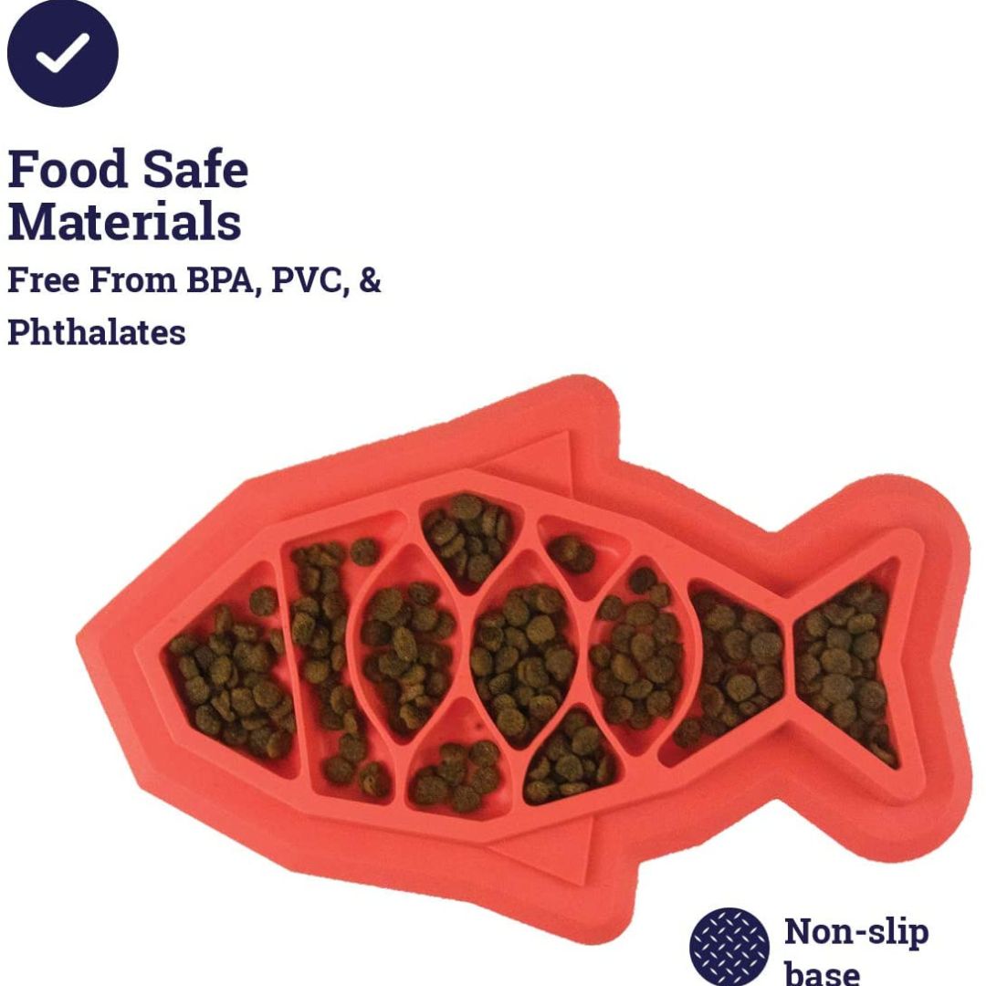 Outward Hound Cat Fishy Fun Feed Mat 2