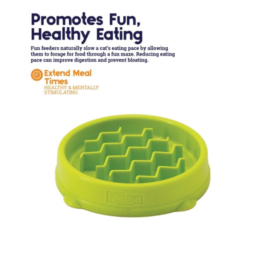 Outward Hound Cat Fun Feeder Tiny Green 4