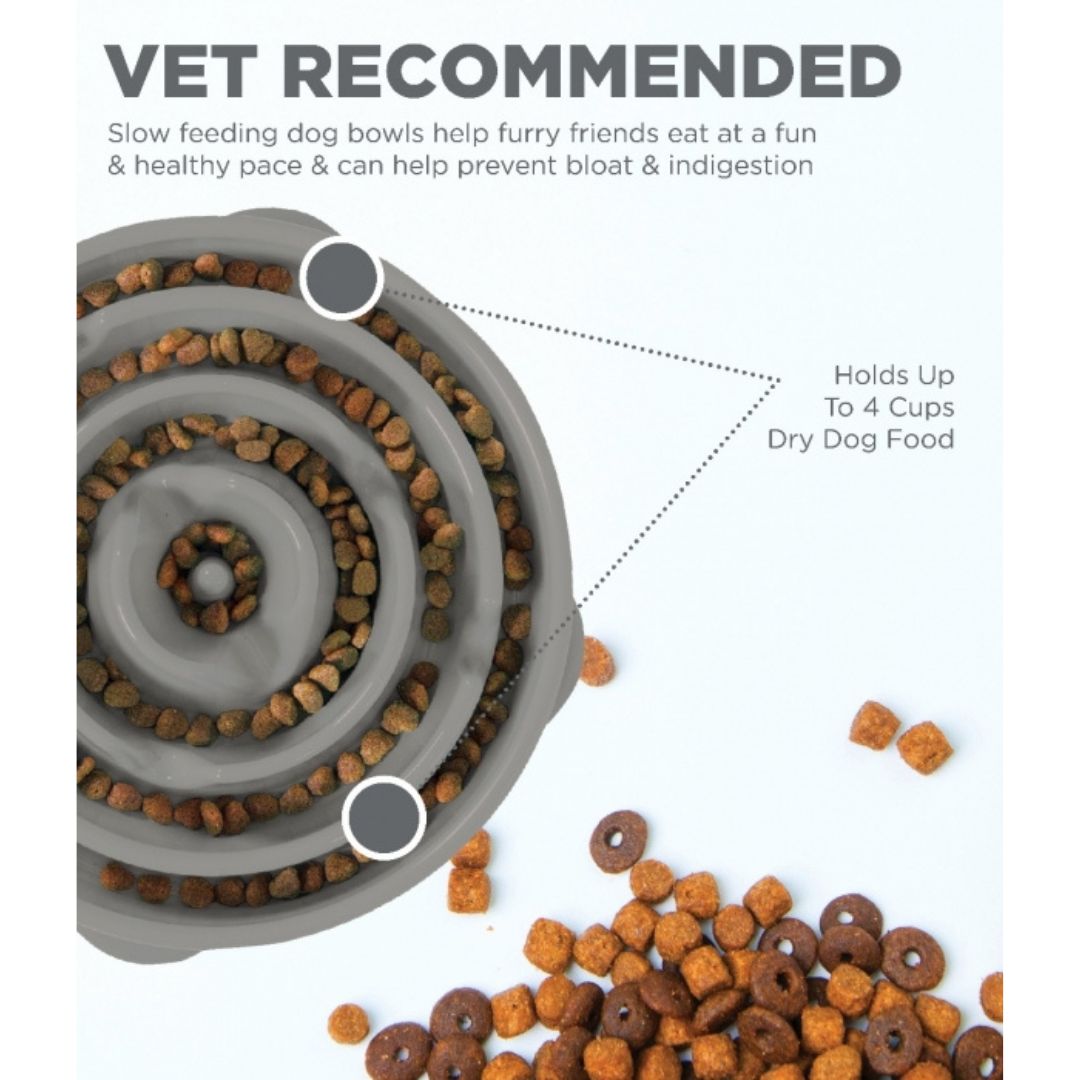 Outward Hound Fun Feeder Grey 5