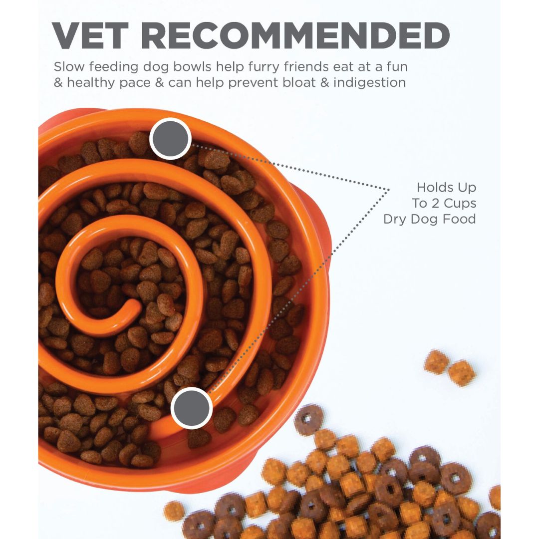 Outward Hound Fun Feeder Orange 3