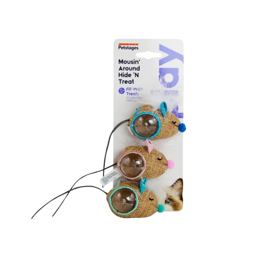 Petstages Mousin Around Hid 'n Treat (3pk)