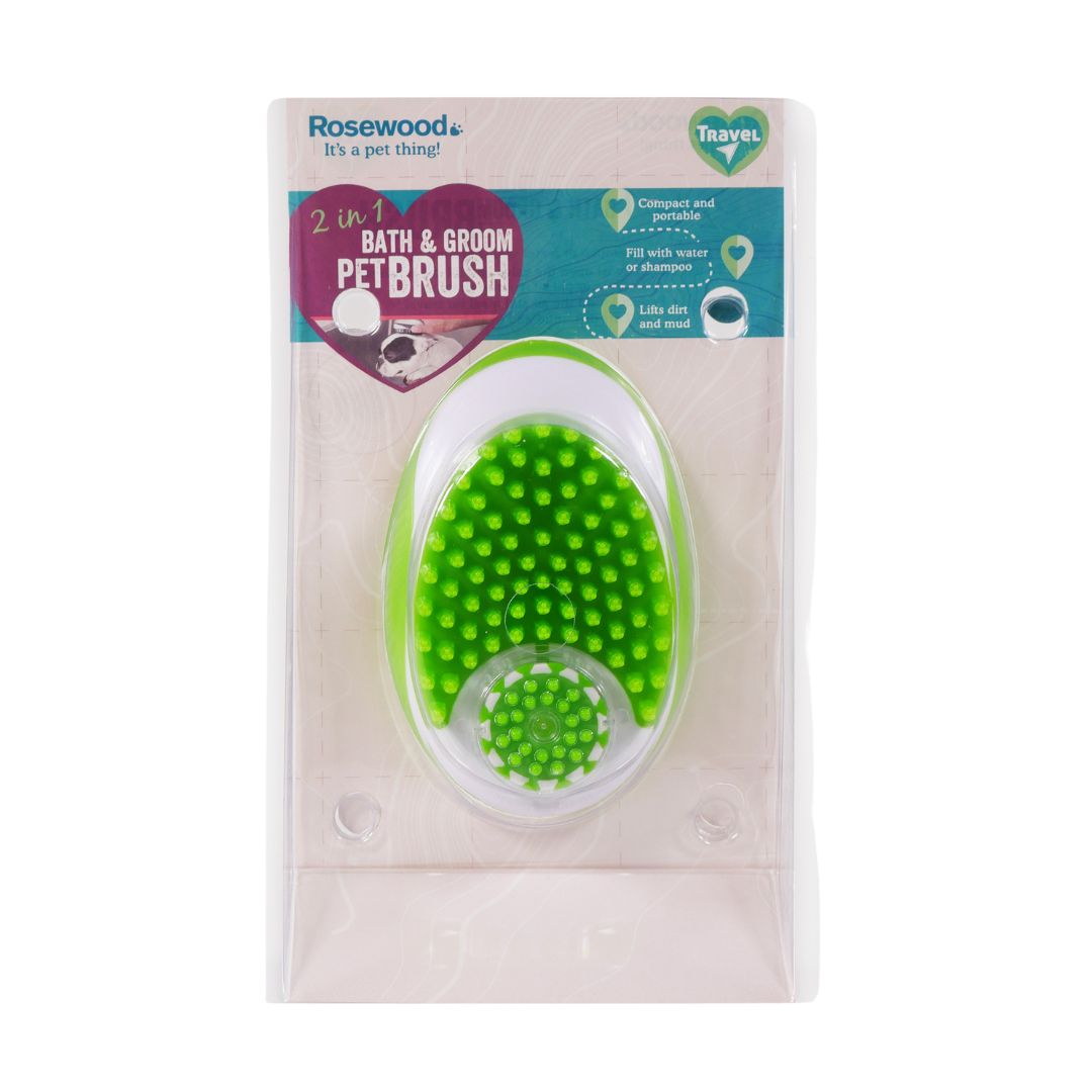 Rosewood 2 in 1 Bath & Groom Brush