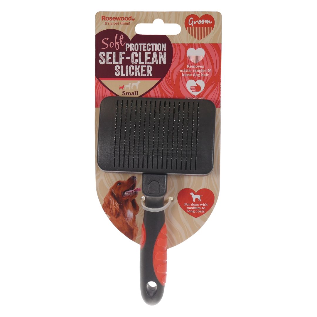 Salon Grooming Self-Cleaning Slicker Brush