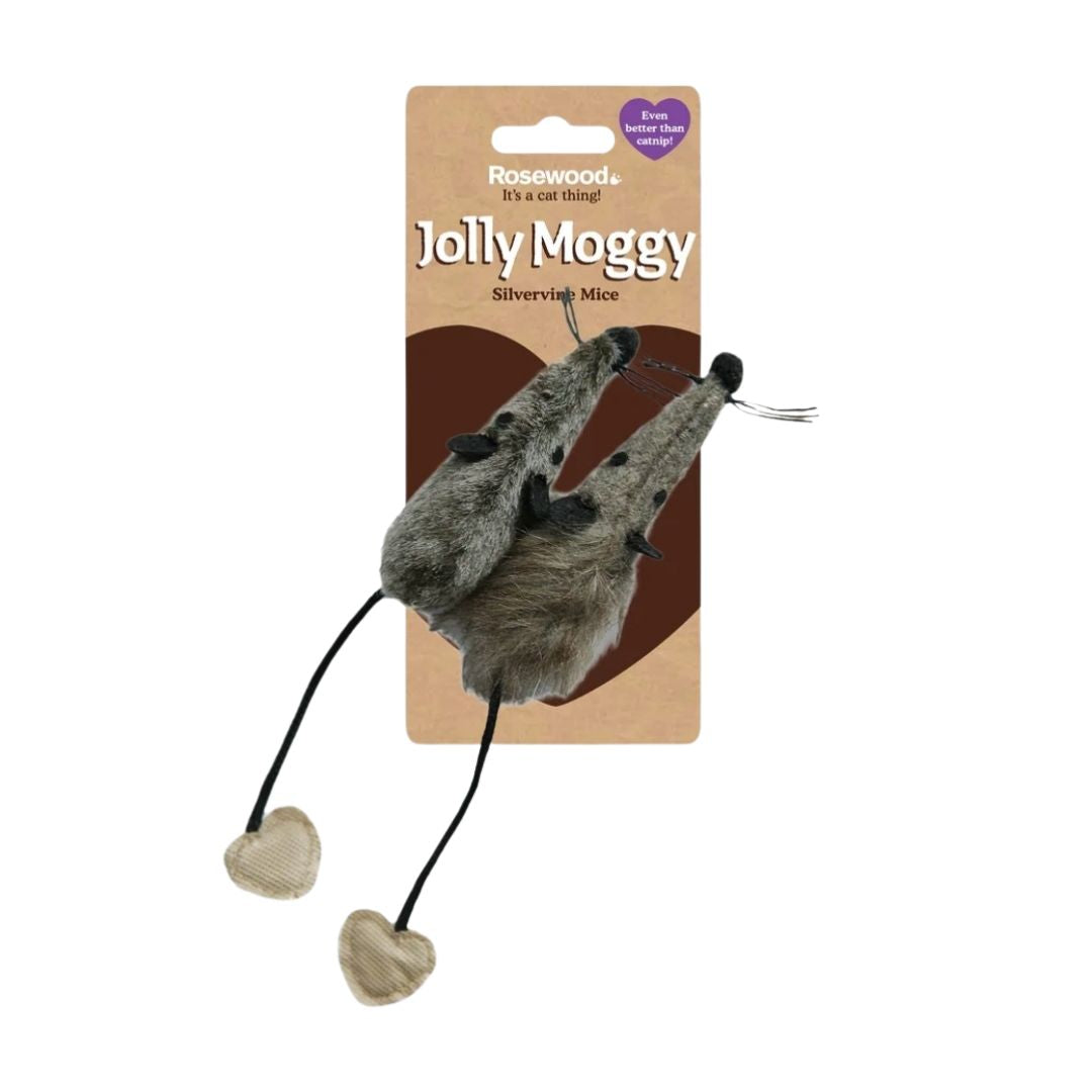 Jolly Moggy Silvervine Plush Mice