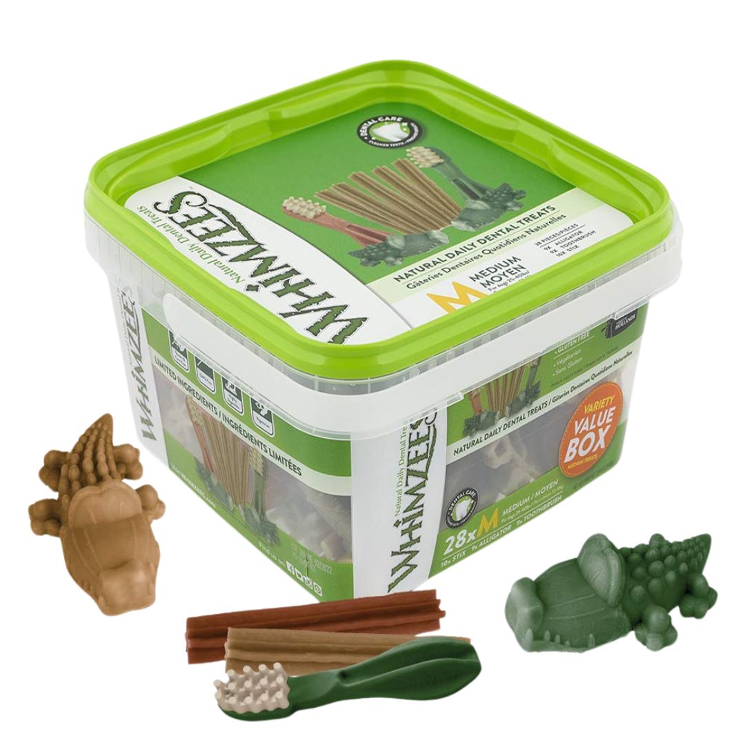 Whimzees Variety Value Tub Medium 28PC