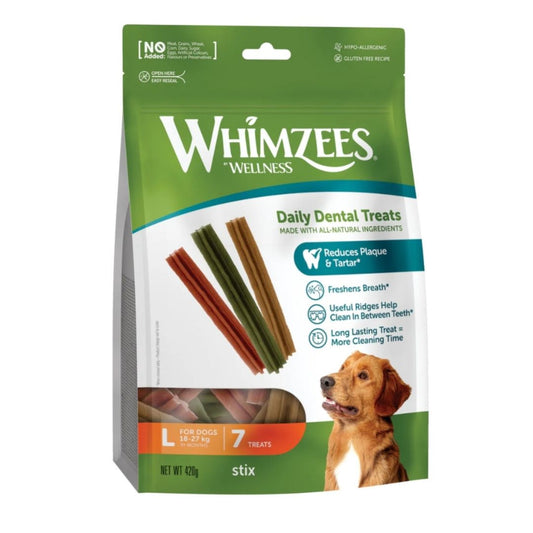 Whimzees Stix Large 7pc Assortment/Value Bag