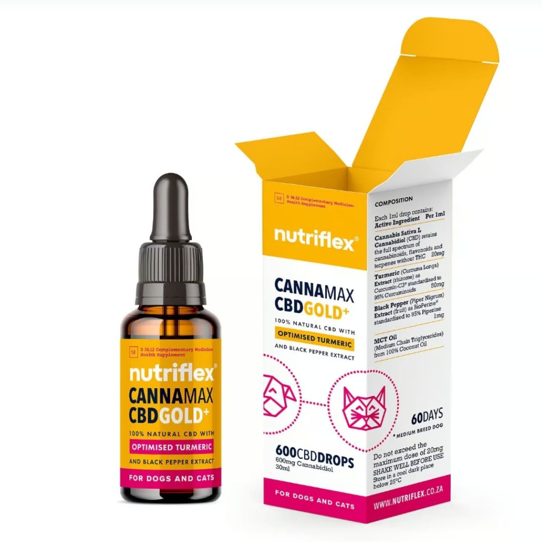Nutriflex® CannaMax Gold CBD Oil For Dogs and Cats 600mg