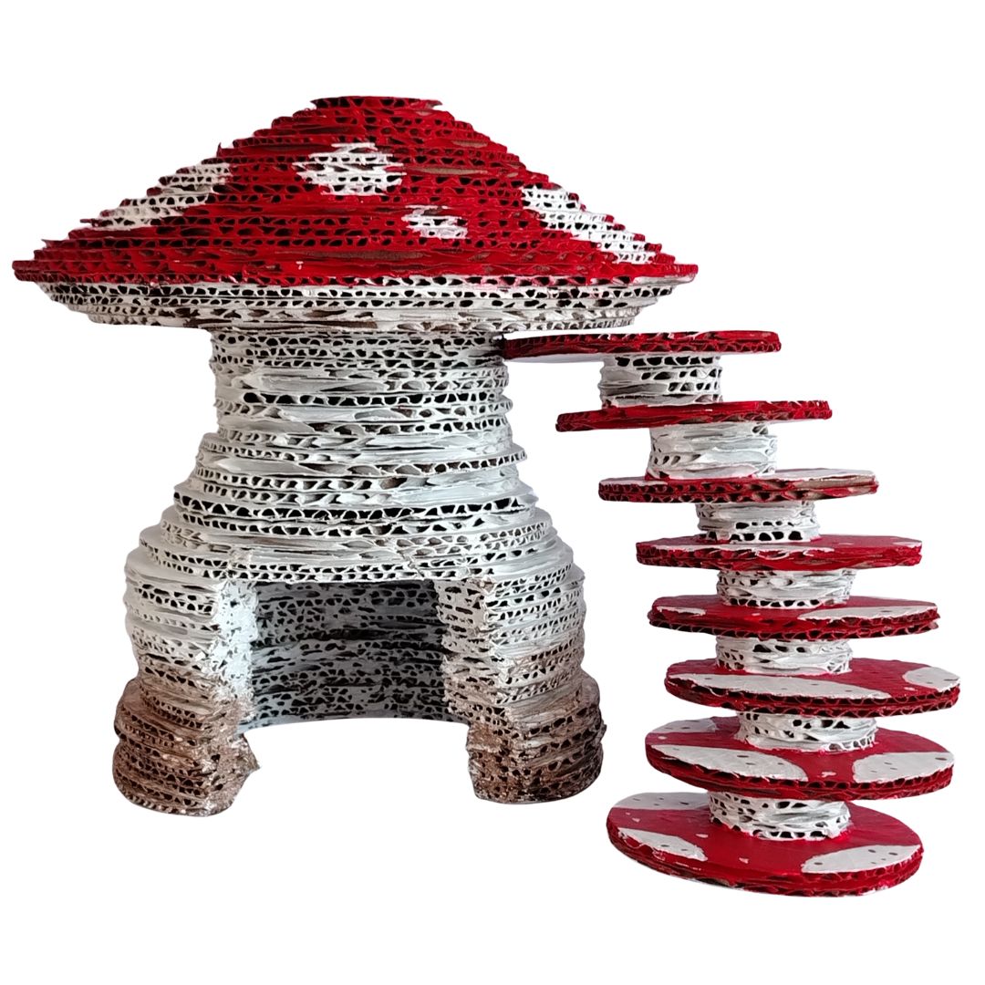 The Mushroom Hidey With Stairs NEW!