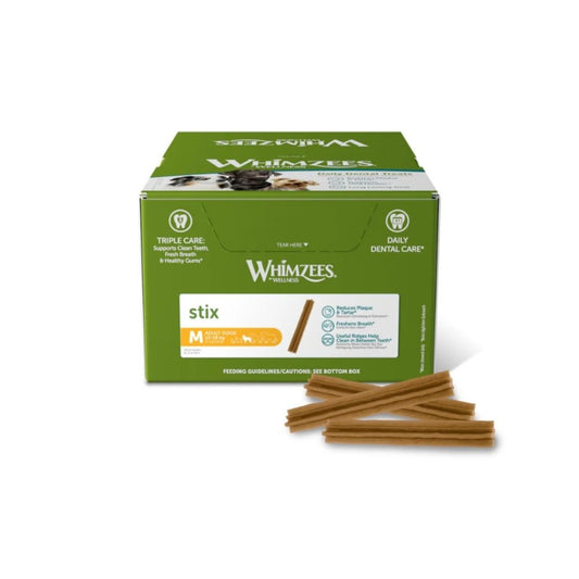 Whimzees Stix Medium 100pcs Assortment/Display Box