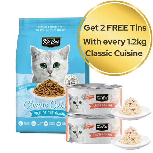 Kit Kat Pick of the Ocean (Urinary Care) BUY 1 & GET 2 x DEBONED TUNA & SALMON ASPIC 80g FREE!