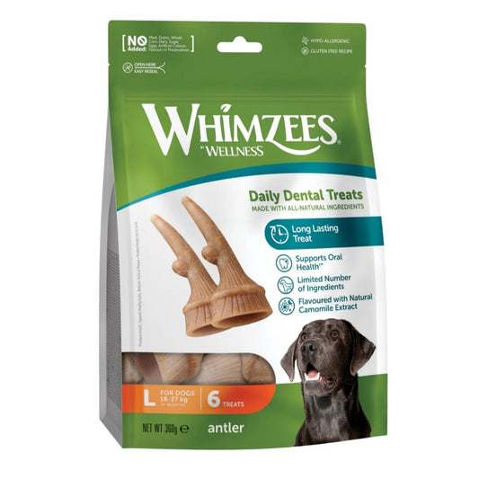 Whimzees Large Antler Value Bag (6pc)