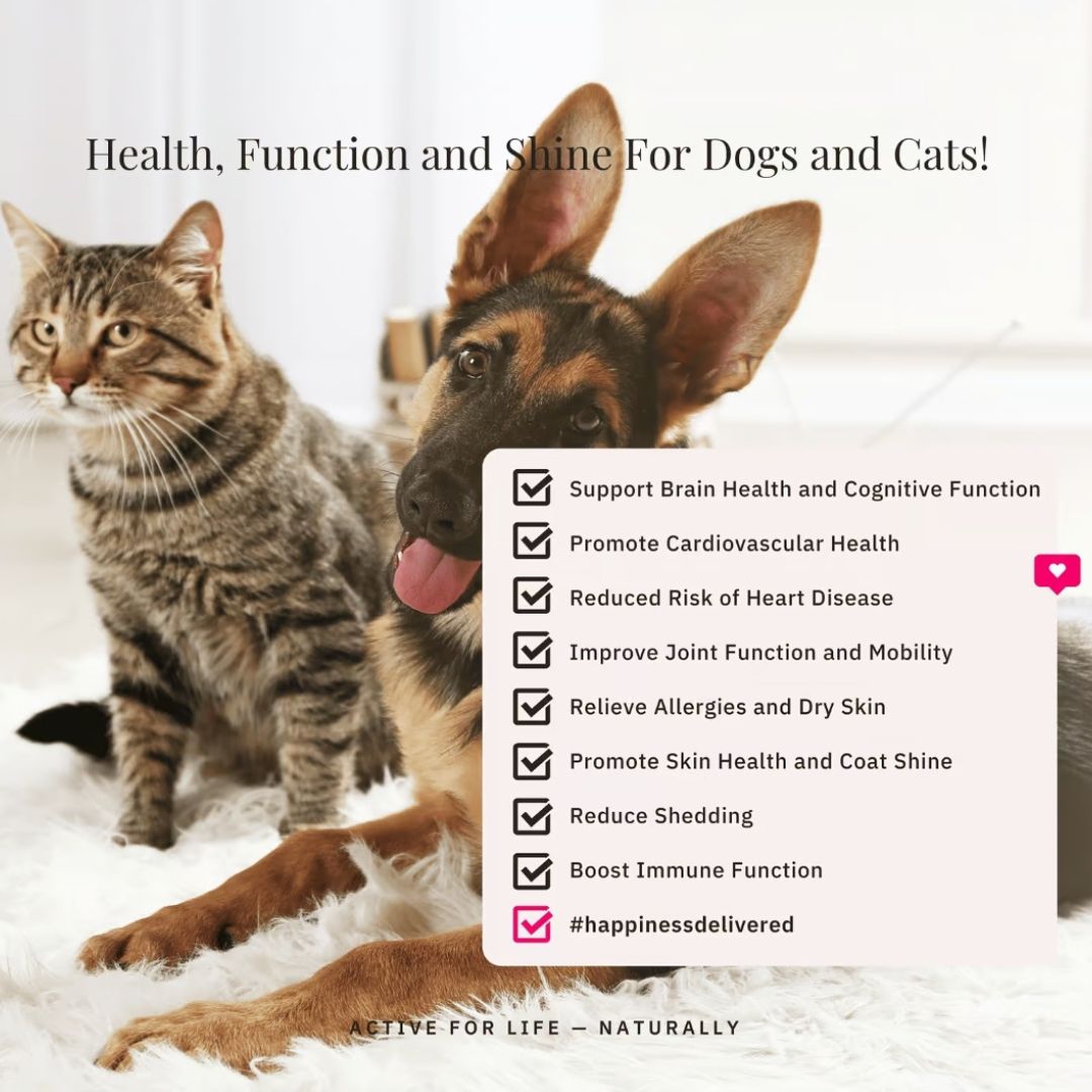 Nutriflex® OmegaMax Omega 3 For Dogs & Cats - Fish Oil Softgels 120 x 1000mg