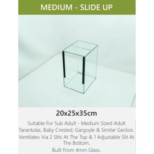 Medium Slide-Up Glass Terranium