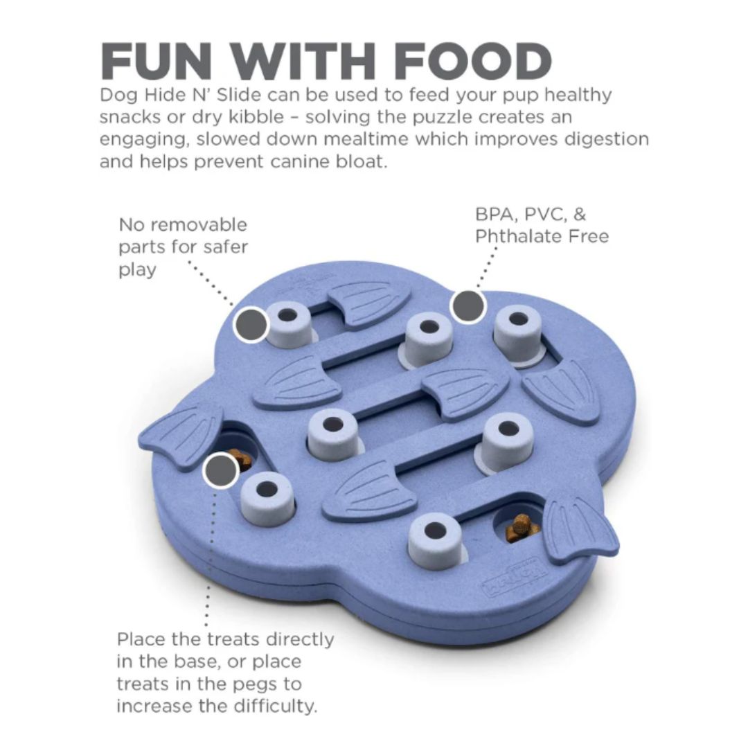 Nina Ottosson Dog Hide 'n Slide Purple Puzzle Feeder
