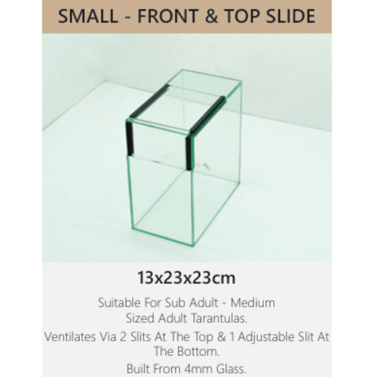 Small Top & Front Slide Glass Terranium