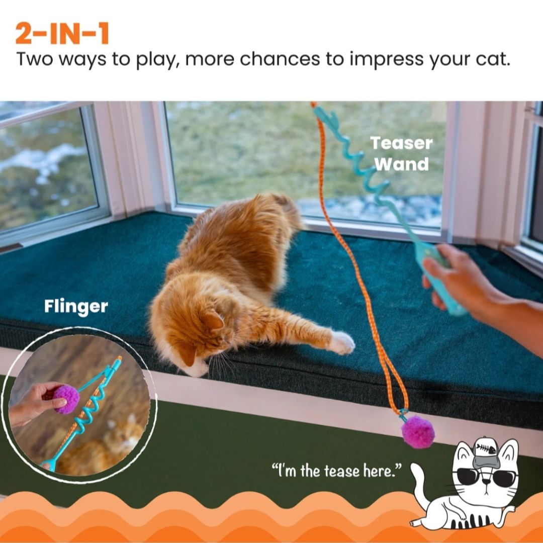 Cat-Apult Spring Wand