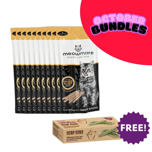 MeowMore Cat Treat Sticks Bulk Deal (35 x 15g)