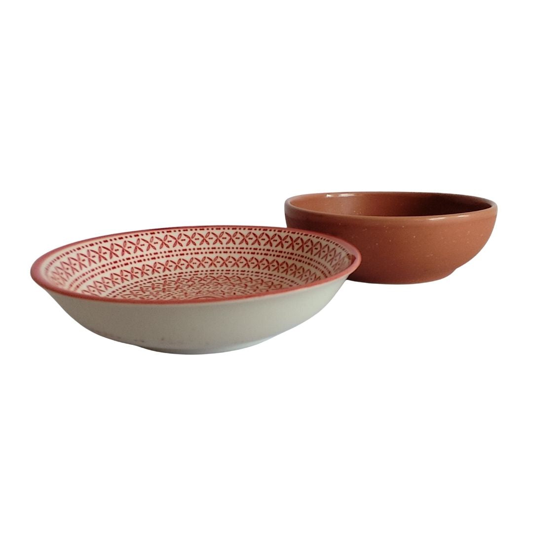 Small Animal Food & Water Bowls - Cinnamon & Sugar