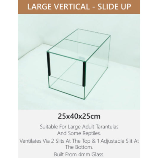Large Vertical Slide-Up Terranium
