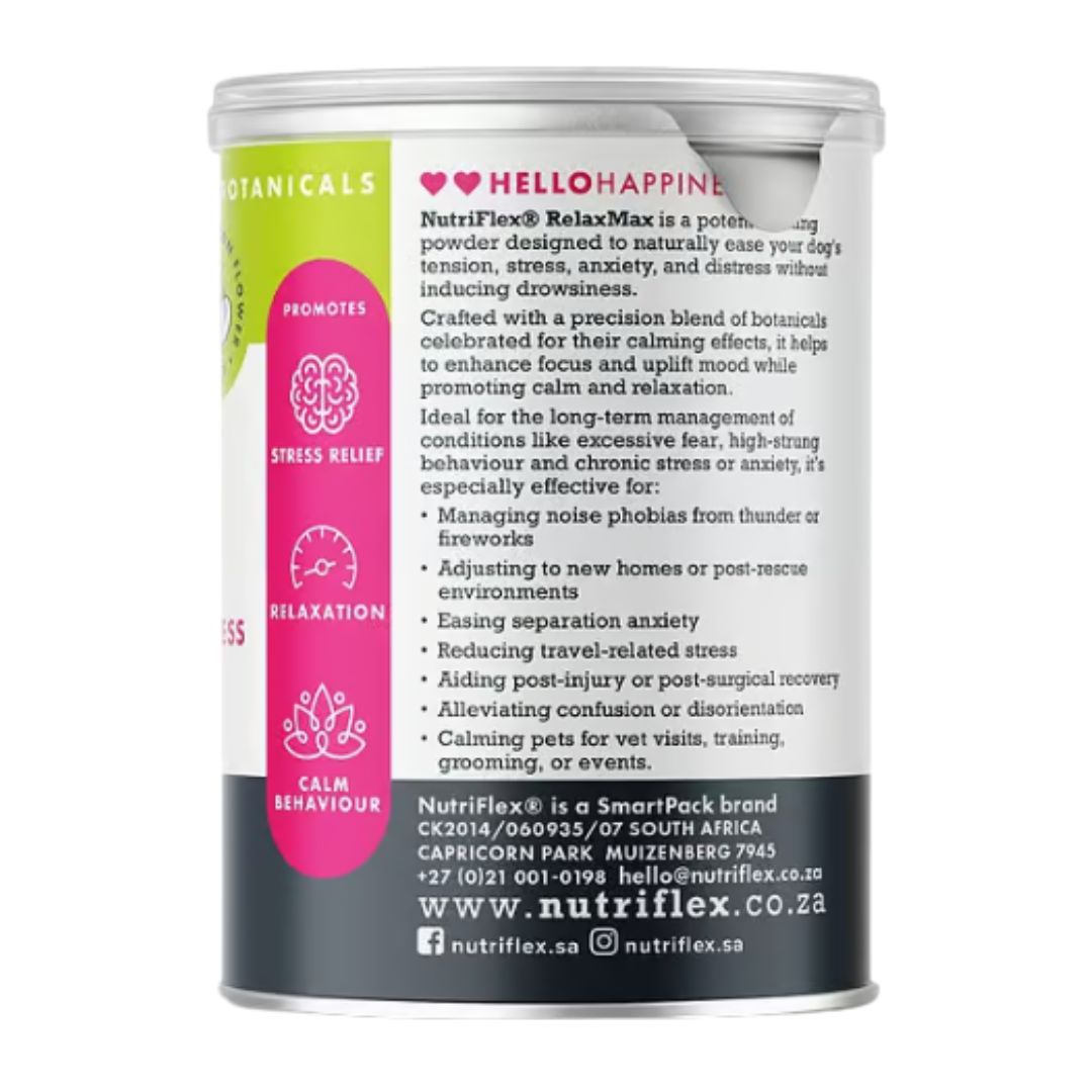 NutriFlex® RelaxMax - High Strength Calming Botanicals for Dogs