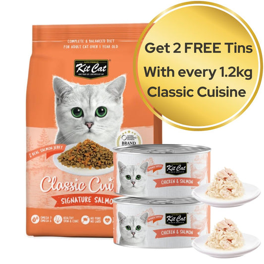Kit Cat Signature Salmon (Beautiful Hair) - BUY 1 & GET TWO DEBONED TUNA & SALMON ASPIC 80g FREE!