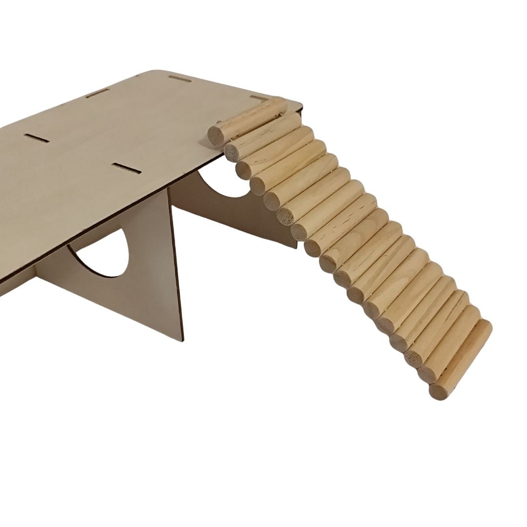 Wooden Bendy Bridge & Ladder – 7 × 20cm