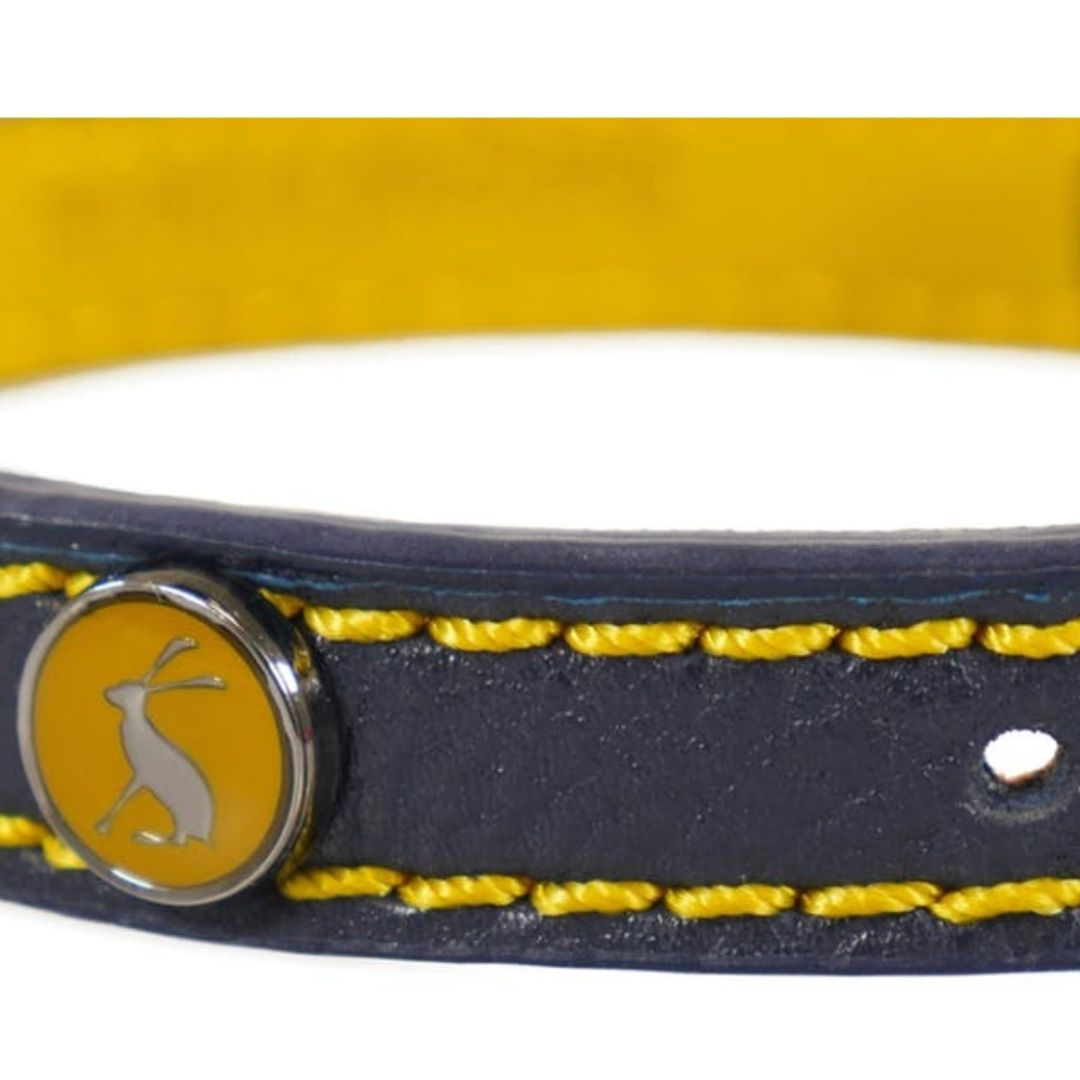 Rosewood & Joules - Navy Leather Collar