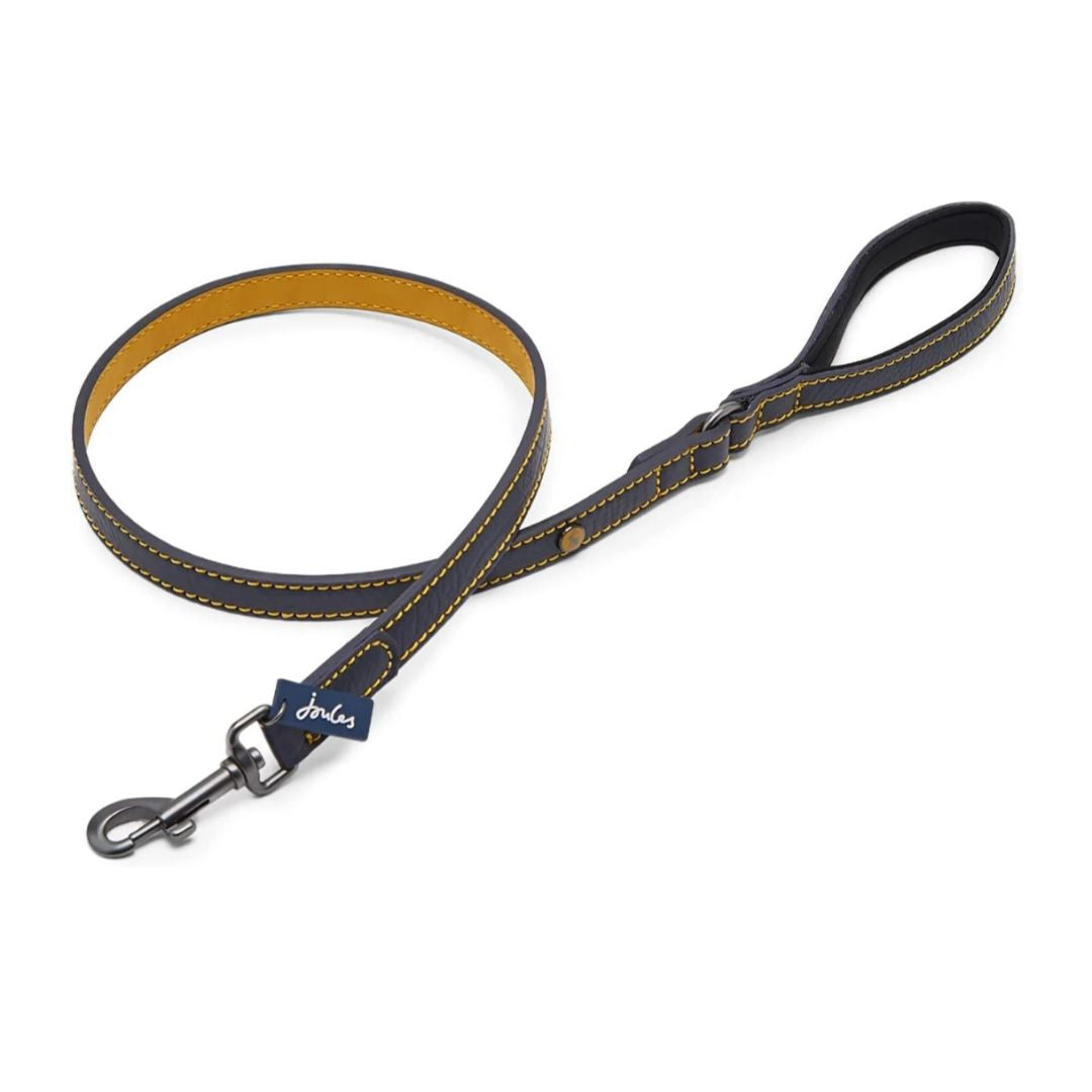 Rosewood & Joules - Navy Leather Lead
