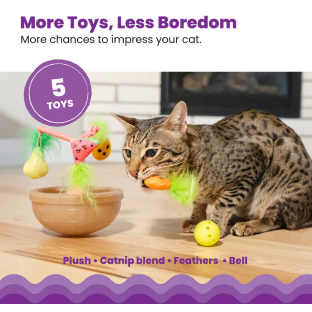 Catstages Hunt 'n Wobble Fruit Bowl
